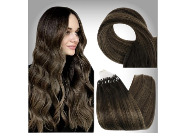 Extensii Microring Russian Hair Balayage #2/8/2